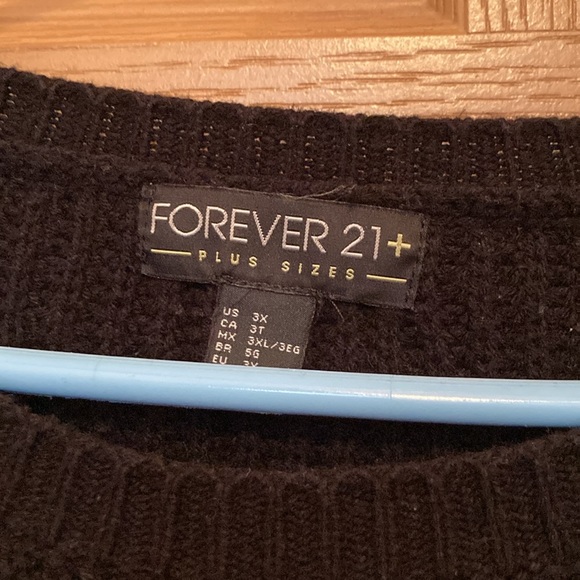 F21 black chunky Sweater - Picture 5 of 7